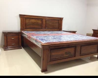 wooden bed sets available