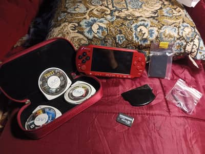 Sony PSP 3000odel red n black colour  10_10 condition