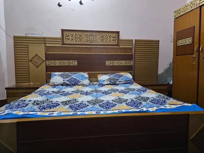 Bed ,3 Door Cupboard  , Dressing Table