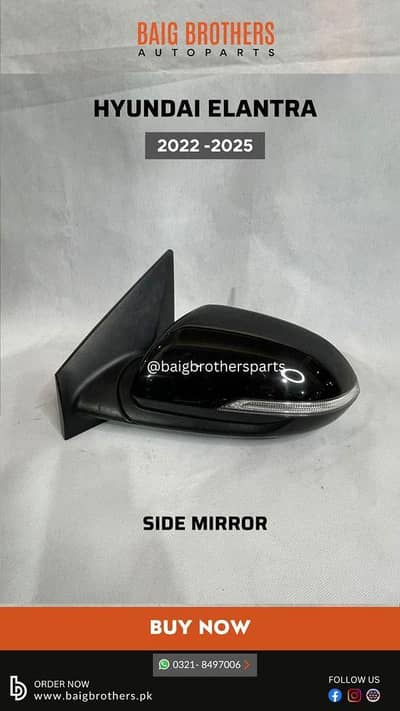 Kia Sportage Hev Stonic Alpha Hybrid Side Mirror Glass Cover Indicator