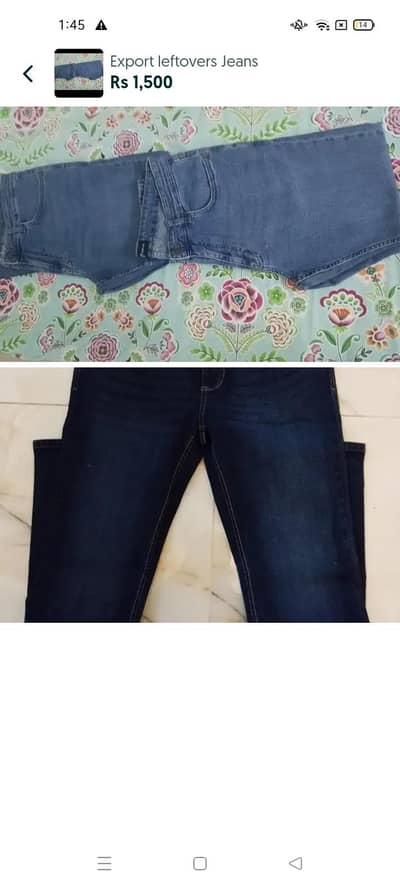 Export Leftovers Men's jeans agrade