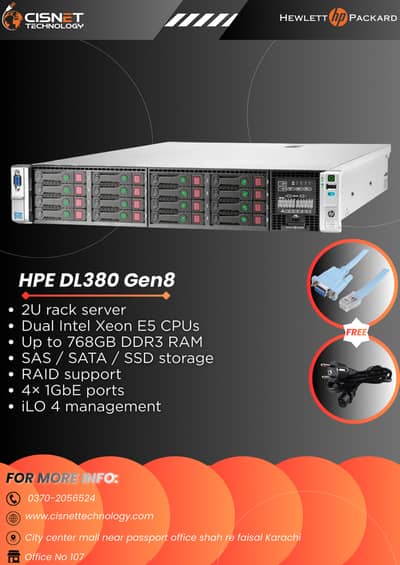 HP DL380 Gen8 Server