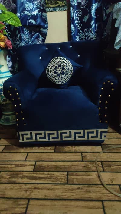 3 Seater Sofa ( Blue colour )