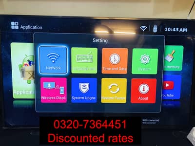 48 INCH LED,44,43 UHD 8K MODEL 3 YEAR WARRANTY O32O7364451