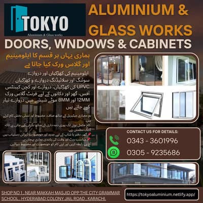 Glass Works Karachi  Aluminium Fabrication  Aluminium & Glass Works