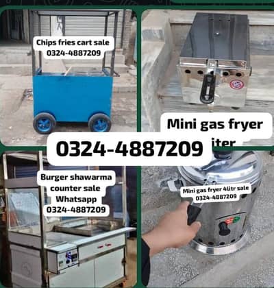 chips burger shawarma fries hotplate fryer piza oven food counter sale