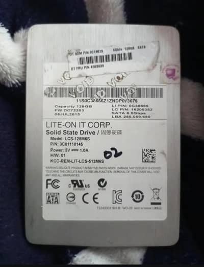 Solid state drive (SSD) 128Gb