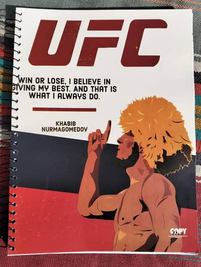 UFC Khabib Nurmagomedov Spiral Notebook