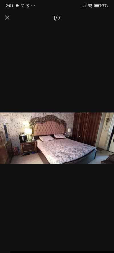 complete wooden bed set