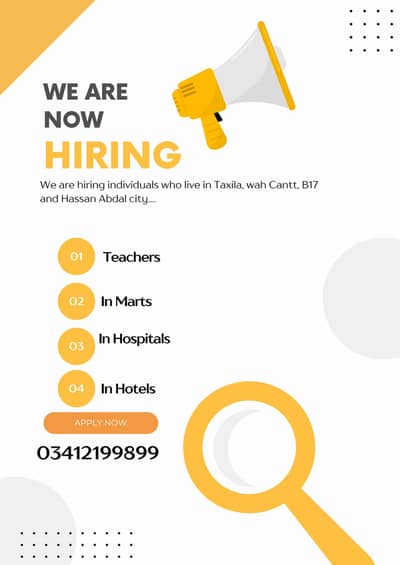 Teaching jobs available for Male and female