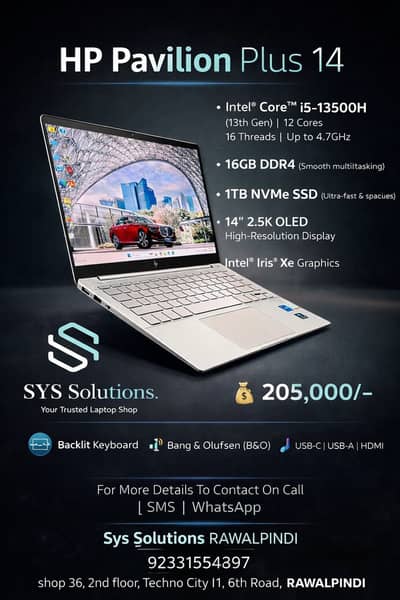 HP Pavilion Plus 14 (Latest Gen – Powerful & Premium