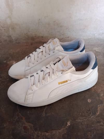 Original Puma Smash v2 L (White/Peacoat) – Good Condition