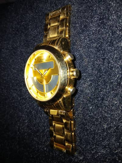 Al Fajar Luxury Dual Time Watch with Azan, Prayers Alarms Men's Watch