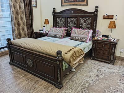 2 Bed Sets and 1  Cupboard in Strong Wood