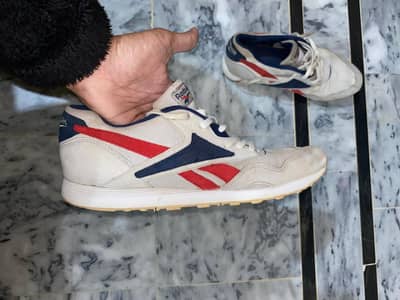 Reebok Royal Ultra - Cream/Navy/Red Retro Sneakers