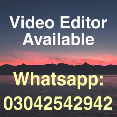 Video Editor Available