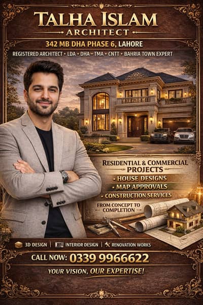 Talha Islam Architect | Modern House Design, Map Approvals & Construct
