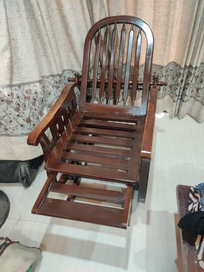 walnut wood swing Chair