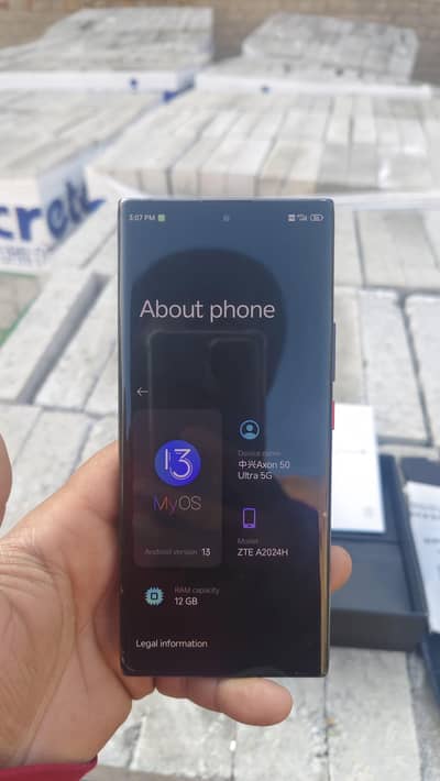 axon 50 ultra 12/512 PTA official dual sim