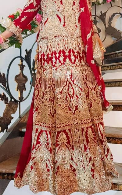 bridal dress 1 time used good condition Dulhan ka jora