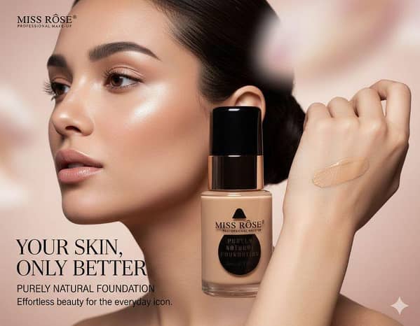 Miss Rose Purely Natural Foundation – 15ml