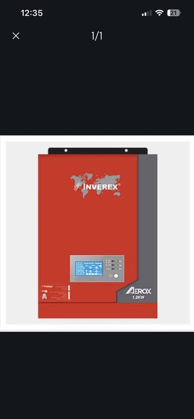 Inverex Sloar Inverter 1.2 KVA with Pannel
