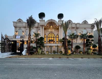 2 Kanal Brand New Spanish Design Most Beautiful Full Basement Fully Furnished Home Theater Swimming Pool GYM Lift Bungalow Roof Top Garden 25KV Solar Installed For Sale At Prime Location Of Dha Lahore Near Masjid &Amp; DHA Raya Fairways Commercia