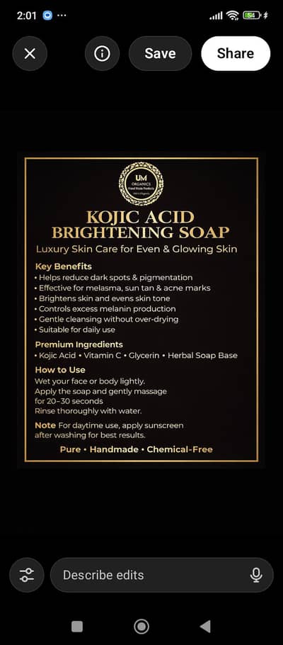 Handmade organic soap