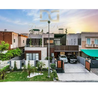 One Kanal Brand New Luxury Ultra-Modern Design Most Beautiful Fully Furnished Roof Top Garden Bungalow 2 Servant Quarter In Basement For Sale At Prime Location Of DHA Lahore