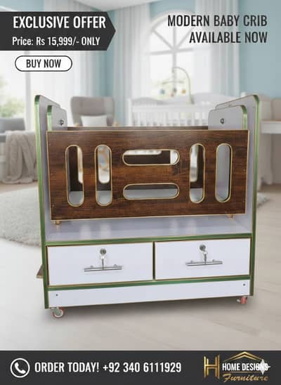 Kids Wardrobe Almari | kids cot | baby cot | kids crib kids furniture