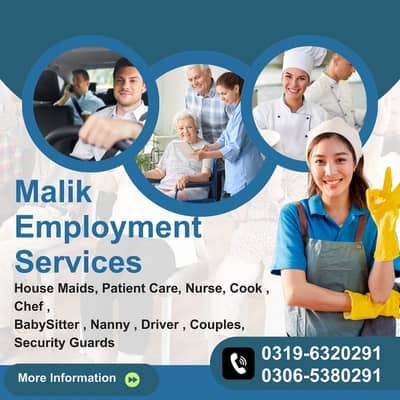 House maids , Maid, Baby Sitter, Chef , Couple , Driver , Patient care