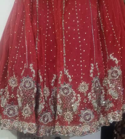 bridal lehenga in red colour