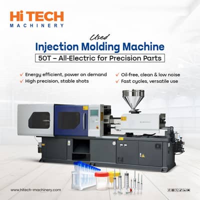 Used Injection Molding Machine 50T – All-Electric for Precision Parts