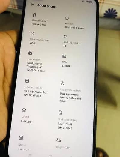 Realme 6 pro gaming phone 8/128