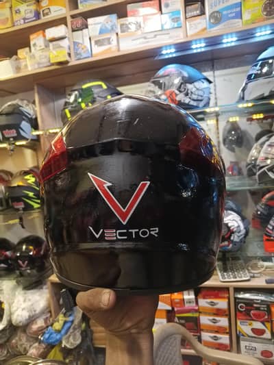 vector helmat duble light