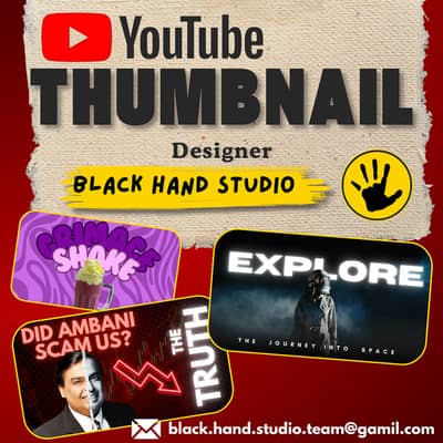YouTube thumbnails and other types of grapic design
