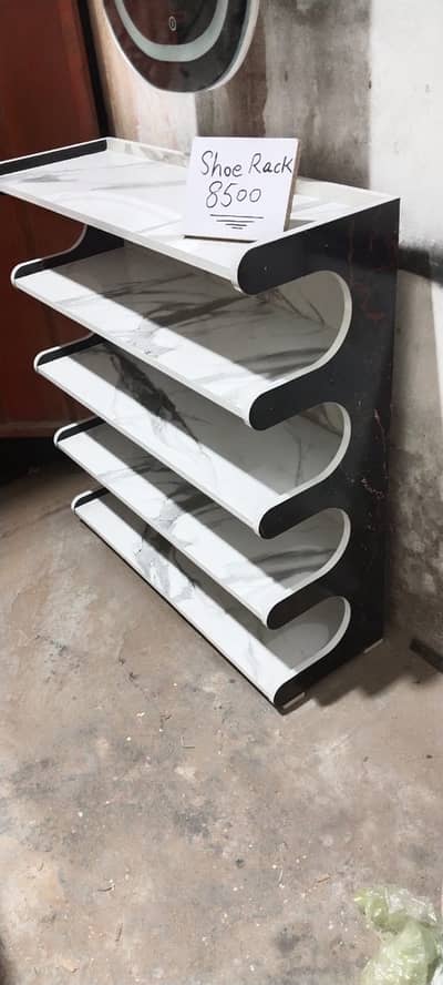 Title: Modern Wooden Shoe Rack – 4 Shelves | Strong & Stylish Design