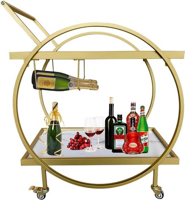 **Stylish Tea Trolley Functional and Decorative Serving Cart for Modern Interiors**