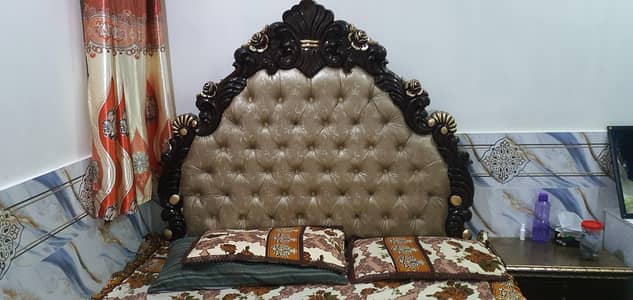 king size chinioti bed and side table