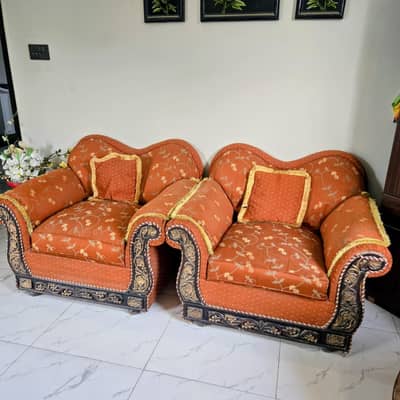 7 Seater Carved Sofa Set (3+2+1+1) - Excellent Price