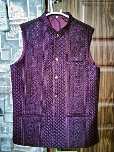 Mehroon waistcoat