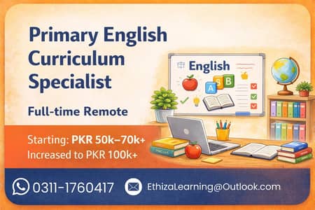 Primary English Curriculum Specialist (Full Time, Remote) Math is Plus