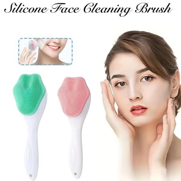 Cat Paw Silicone Face Scrubber, Exfoliating Brush, Manual Handheld Facial Cleansing Brush, for Massage Blackhead Cleaning