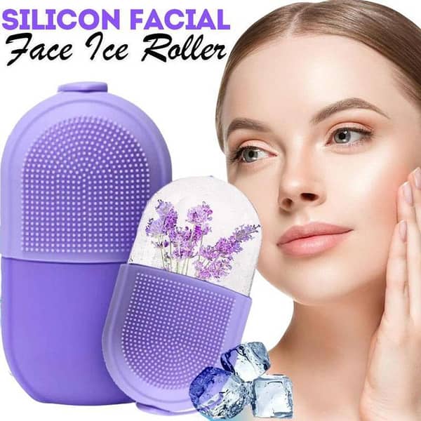 Silicone Ice Facial Roller Skin Care Beauty Lifting Contouring Tools Ice Cube Trays Ice Globe Balls Face Massager Skin Care Tool