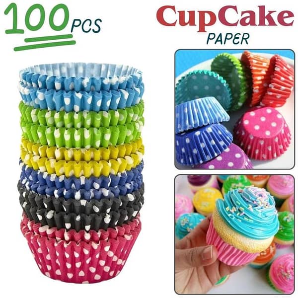 100pcs Muffin Cupcake Paper Liner Baking Cups- Cake Decorating Tools