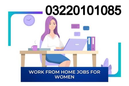 online work/ home base work/ work of female