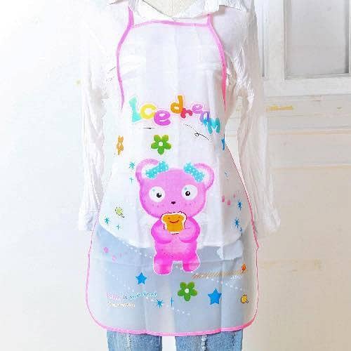 Kitchen Waterproof Apron for Adults, Oil-Resistant Sleeveless Cooking Apron for Women, Home Baking and Cleaning