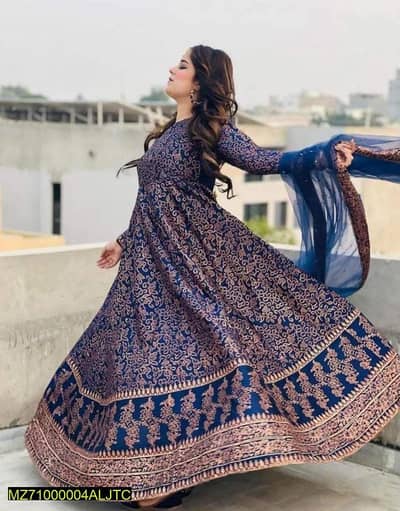  3 Pcs Women’s Stitched Katan Silk Maxi – Stylish & Complete Set 