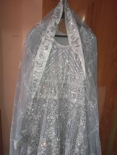 3Pc Suit full Net white color