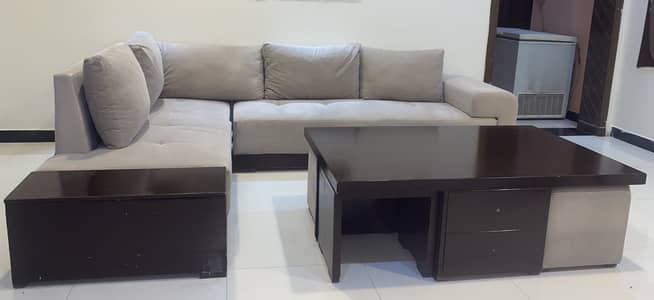 7 seater L shaped sofa